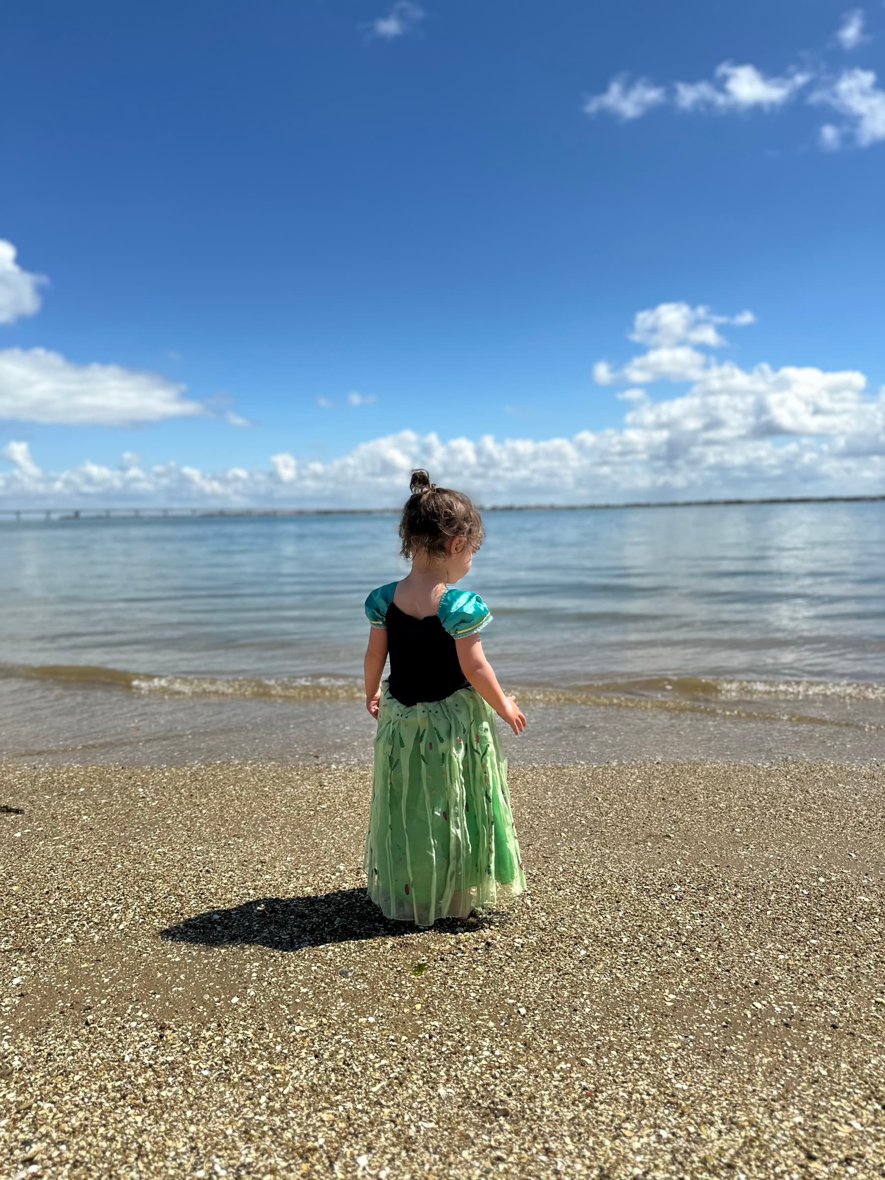 One of Maddy's kids on a beach